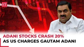 Gautam Adani Bribery Case: Adani stocks crash up to 20%, log worst day since Hindenburg