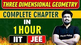 THREE DIMENSIONAL GEOMETRY in 1 Hour || Complete Chapter for JEE Main/Advanced