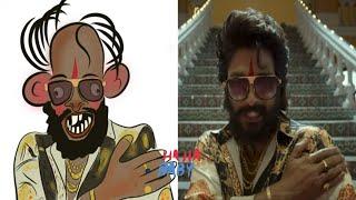 Pushpa - eyy bidda yeh mera adda drawing meme - eyy bidda song hindi - allu arjun