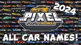 All car names in Pixel Car Racer [2024]