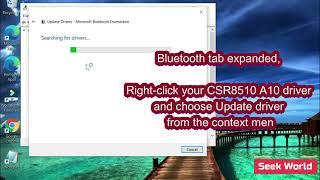 Fix --CSR8510 A10 Driver Error (Driver is Unavailable)