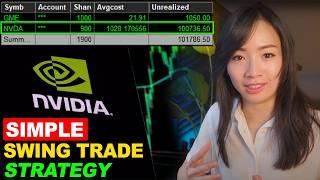 Simple Part-Time SWING TRADING STRATEGY (+$110,000 NVIDIA Stock Trading)