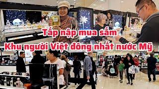 Người Việt sống đông nhất ở Mỹ tấp nập mua sắm dịp đại hạ giá