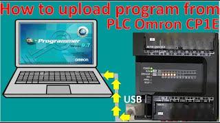 Cx-Programmer upload or back up program from PLC Omron model CP1E