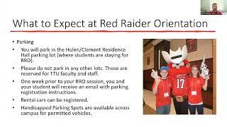 What to Expect at Red Raider Orientation - May 10, 2024