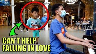 Shocked Kid! I Played Elvis Presley Can't Help Falling In Love in Public | Cole Lam 14 Years Old