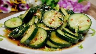 Spicy Asian Cucumber Salad | Healthy Recipe !