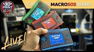 GameBoy MacroSOS Build (3D Printed Case) from BROKEN Nintendo DS Lite - Live