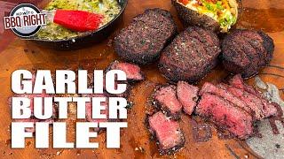 Filet Mignon Steaks GRILLED with a Reverse Sear and Basted with Garlic Butter
