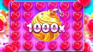 SLOT OYUNLARI  SWEET BONANZA 1000  SUPER SATIN ALDIM 1000X YILDIRIM GİBİ DÜŞTÜ #slotoyunları