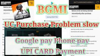 BGMI UC PURCHASE PROBLEM SLOW | YOUR TRANSACTION CANNOT BE COMPLETED PROBLEM SOLVED