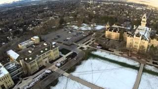 Quadracopter tour of USU Quad