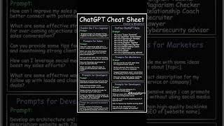 ChatGPT Cheat Sheet: The Ultimate Guide