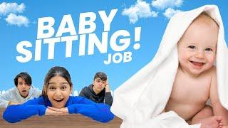 TRYING BABYSITTING JOB WITH MY BROTHER & SISTER | Rimorav Vlogs