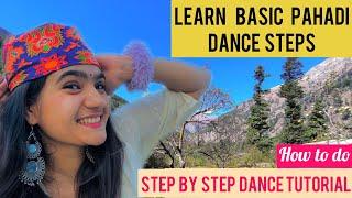 Learn basic Pahadi Dance steps(Very Easy)with pahadi nauni//Pahadi Dance tutorial//Meenakshi Sati