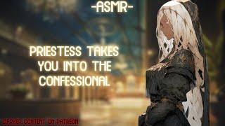 [ASMR] [ROLEPLAY] priestess takes you into the confessional (binaural/F4A)