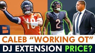 Caleb Williams “WORKING OVERTIME” To Learn Bears Offense + What Will DJ Moore’s Next Contract Cost?