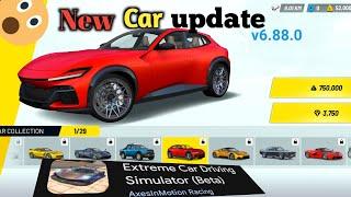 New Car Update  || Ferrari Purosangue || version 6.88.0 || Extreme Car Driving Simulator