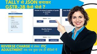 HOW TO FILE GSTR3B FROM TALLY PRIME || GSTR 3B KO KAISE FILE KARE JOSN BANAKAR || GST RETURN FILLING