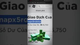 Cách Nhận Robux Miễn Phí 100% | Robux Free #roblox #bloxfruits