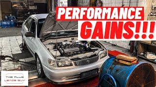 Performance gains from my Corolla AE111 4AFE | SCREAMING VELOCITY STACK !