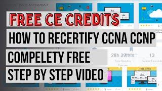 How to Re-certify #Cisco #ccna #ccnp using #free Continuous Education (CE) Credits #encore