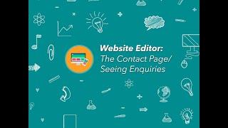 CMS (Website Editor) - The Contact Page