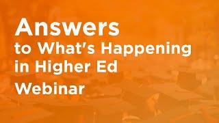 State of Higher Ed Webinar | Helix Education + Tyton Partners