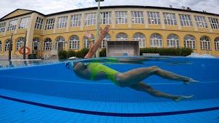 Clap your hands up / improve your backstroke kicks