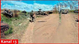 "Many soldiers died" -Footage of a large number of Russian equipment destroyed in Avdiivka direction