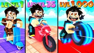 HIZLI GİT VE ŞAMPİYON OL!  Roblox Motorcycle Race Click Simulator