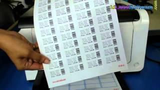 Create and print barcode labels for different industries