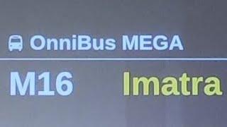 Onnibus linja M16 Helsinki - Imatra (Nopeutettu)