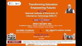 Inauguration of NIELIT Deemed to be University