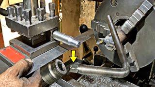 How Are Made a L-Square Socket Drive Handle On Lathe Machine || You Can Make it very easily