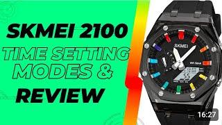 SKMEI 2100 Time Setting & Modes | In-Depth Review | Casioak Homage | Best G-Shock GA2100 Alternative