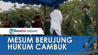 Kepergok Mesum di Hotel, Kepala Sekolah dan Wakilnya Dihukum Cambuk, Digerebek Suami Sendiri