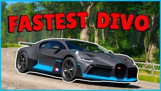 FORZA HORIZON 5 - FASTEST 2018 BUGATTI DIVO DRAG BUILD/TUNE - FH5