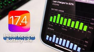 iOS 17.4 Beta 4 Battery Life - After 24 Hours | The iOS Guy