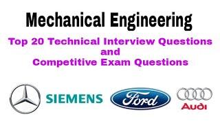 Mechanical Engineering Interview Question and Answer/ Campus Placement/Competitive Exam, Part - 4