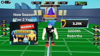 (SEASON 5) 3200th Rebirths In Roblox Strongman Simulator