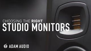 How to Choose the RIGHT Studio Monitors for You | ADAM Audio