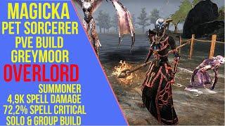 ESO Magicka Pet Sorcerer PVE Build - Overlord - PVE Guide (Greymoor)