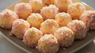 Рафаэлло из крабовых палочек и сыра/ Сырные шарики/ Cheese balls / Raffaello