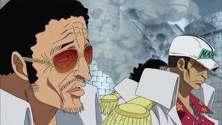 Akainu uses meteor volcano | One piece Dub