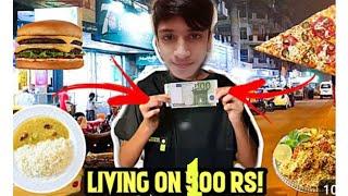 living on a 100 RS for 24 hours challenge 