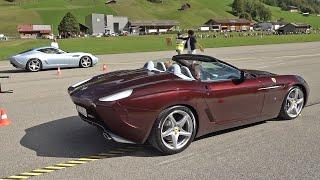 $1.5 Million Ferrari 599 GTZ Nibbio Zagato - DRAG RACING & EXHAUST SOUNDS!