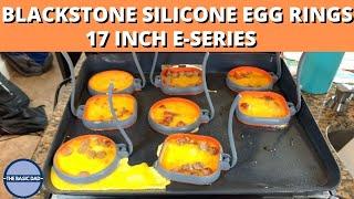 BLACKSTONE SILICONE EGG RINGS - SAUSAGE/BACON & CHEESE OMELET BITES 17 INCH E-SERIES INDOOR GRIDDLE