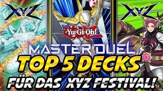 Die 5 besten Decks für das Xyz Event Yu-Gi-Oh Master Duel #yugioh #masterduel #xyzfestival #xyzdeck