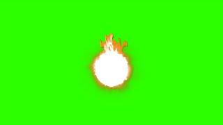 Fire Ball #1 / Green Screen - Chroma Key